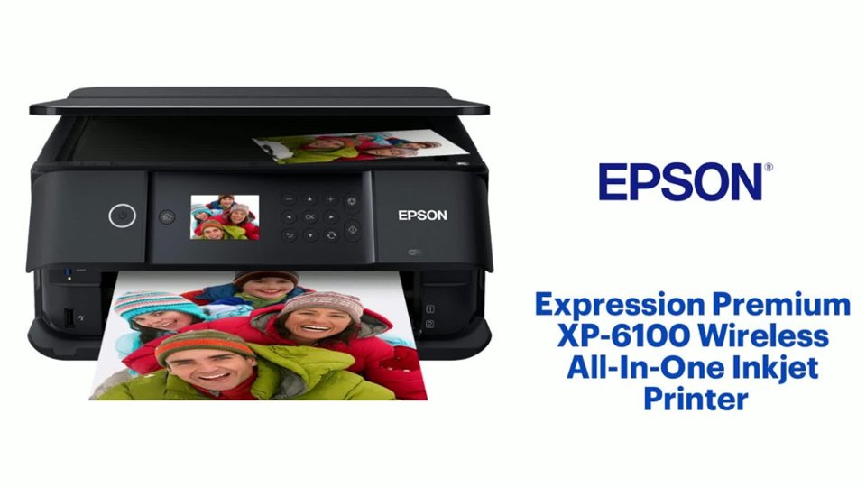 Epson Expression Premium XP-6100 Wireless All-In-One Inkjet Printer Features video 2 minutes 27 seconds