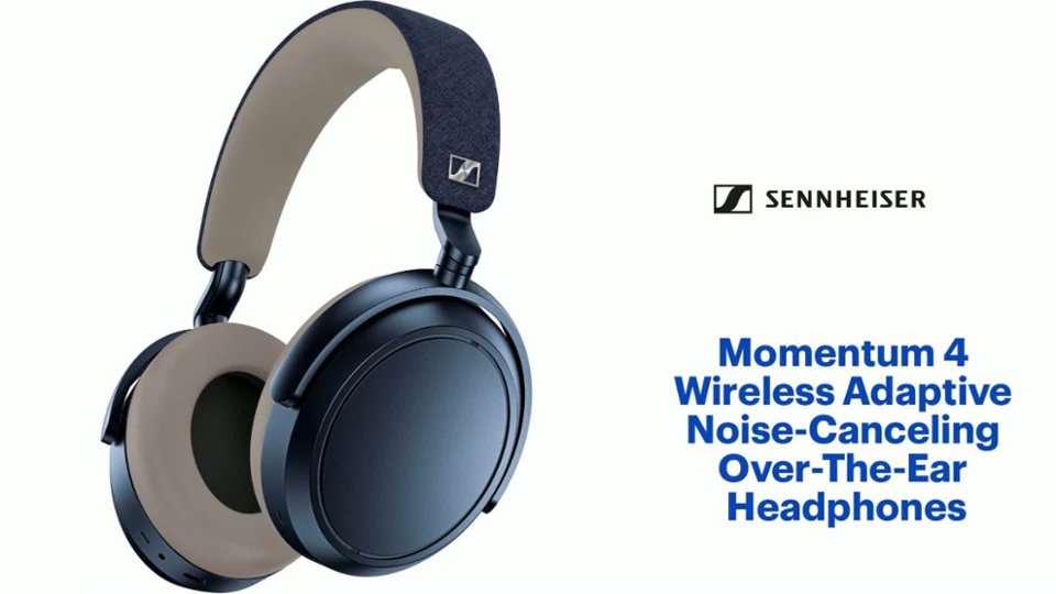 Sennheiser Momentum 4 Wireless Adaptive Noise-Canceling Over-The-Ear Headphones Features video 1 minutes 59 seconds