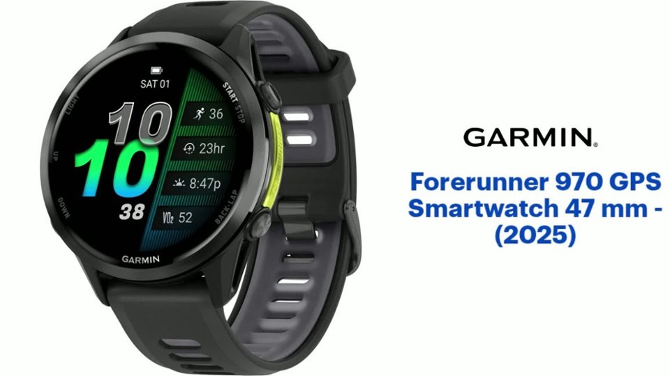 Forerunner 970 GPS Smartwatch video 1 minutes 23 seconds