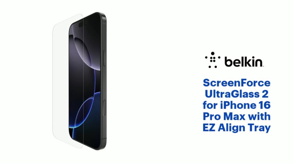 ScreenForce UltraGlass 2 for iPhone 16 Pro Max Features video 1 minutes 13 seconds