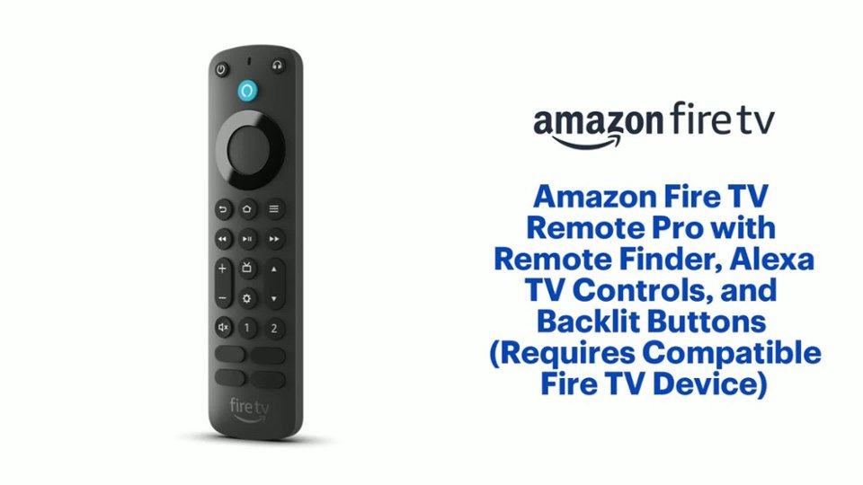 Amazon - Fire TV Remote Pro with remote finder Features video 1 minutes 44 seconds