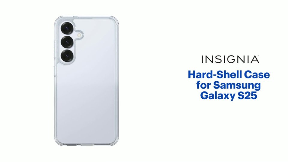 Insignia™ - Hard-Shell Case for Samsung Galaxy S25 video 1 minutes 30 seconds