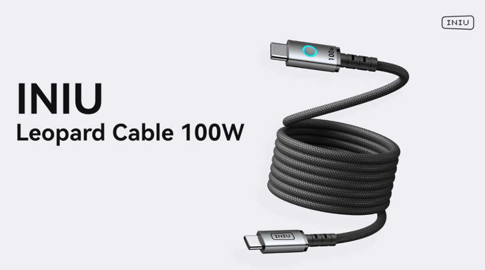 INIU Leopard Cable 100W Demo video 0 minutes 20 seconds