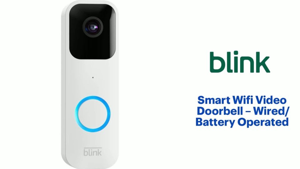 Blink - Smart Wifi Video Doorbell - Wired/Battery Operated Features video 1 minutes 12 seconds