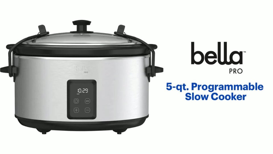 bella PRO - 5-qt. Programmable Slow Cooker Features video 0 minutes 53 seconds