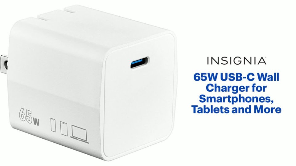 Insignia™ 65W USB-C Wall Charger Features video 0 minutes 51 seconds
