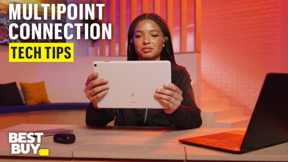 Multi-Point Connection to Three Devices on the Technics Premium HiFi True Wireless Earbuds video 0 minutes 45 seconds