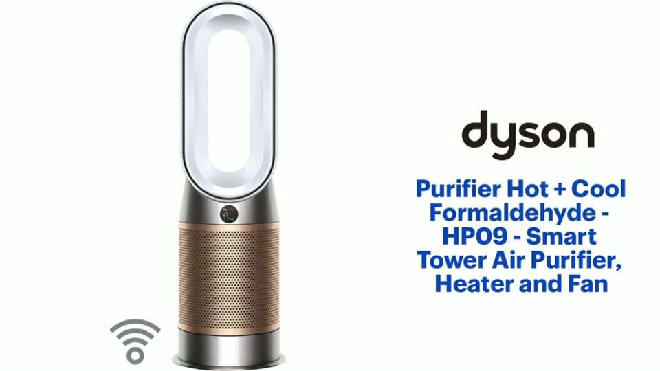 Dyson Purifier Hot + Cool Formaldehyde - HP09 - Smart Tower Air Purifier, Heater and Fan Features video 1 minutes 56 seconds