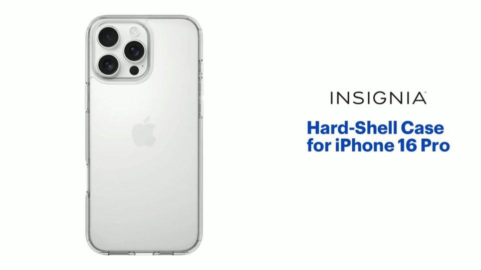 Insignia™ Hard-Shell Case for iPhone 16 Pro Features video 1 minutes 13 seconds