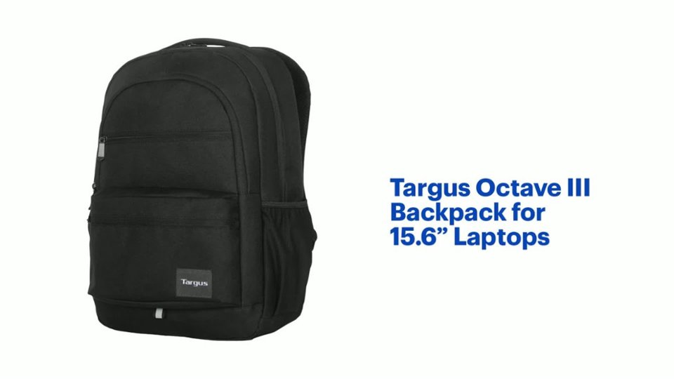 Targus - Octave III Backpack for 15.6" Laptops - Black Product Features video 1 minutes 19 seconds