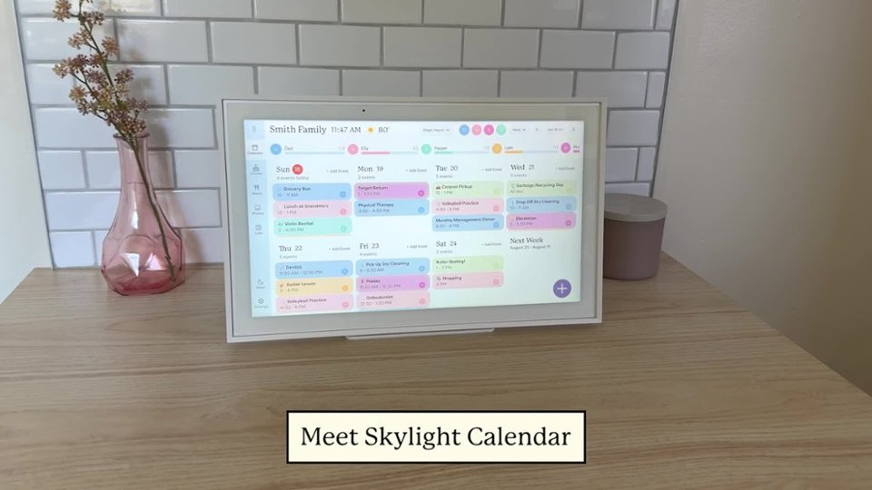 Skylight Calendar Max 27 inch Touchscreen Smart Calendar and Family