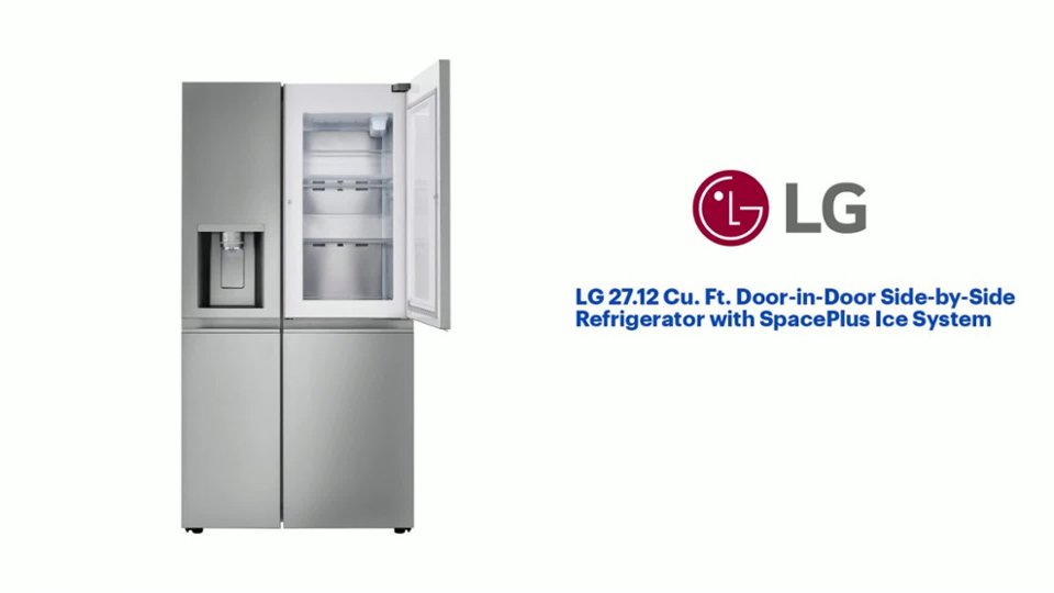 LG 27.12 Cu. Ft. Door-in-Door Side-by-Side Refrigerator Product Features video 0 minutes 59 seconds