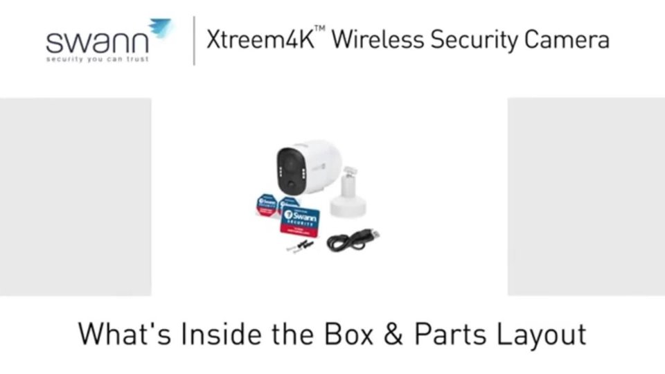 Swann_Xtreem4K_Wireless_Camera_What's_in_the_Box video 0 minutes 51 seconds