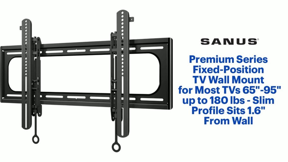 Sanus - Premium Series Fixed-Position TV Wall Mount Features video 1 minutes 10 seconds