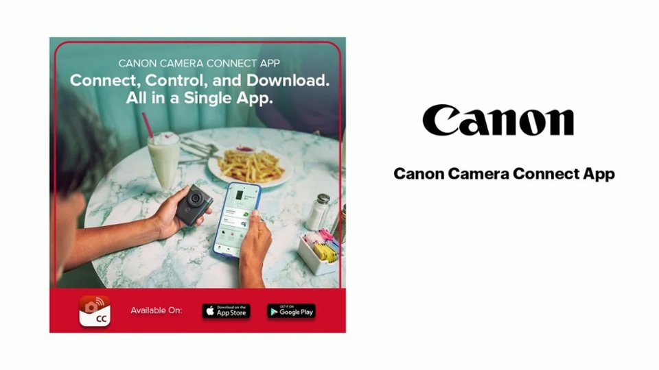 Canon Camera Connect App Overview video 0 minutes 38 seconds