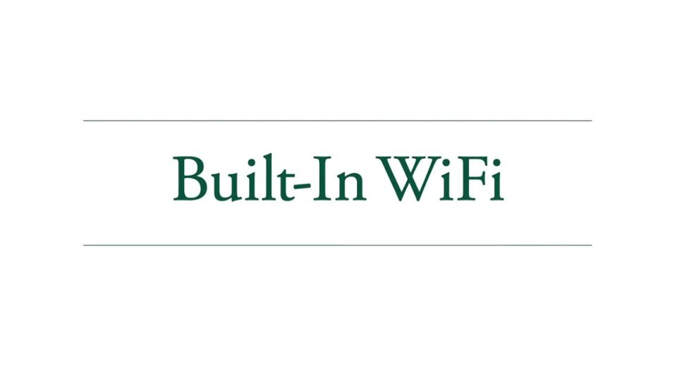 Built-in WiFi video 0 minutes 24 seconds