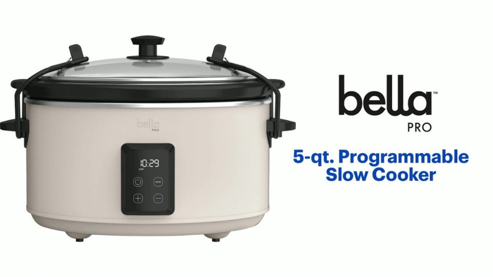 bella PRO - 5-qt. Programmable Slow Cooker Features video 0 minutes 55 seconds