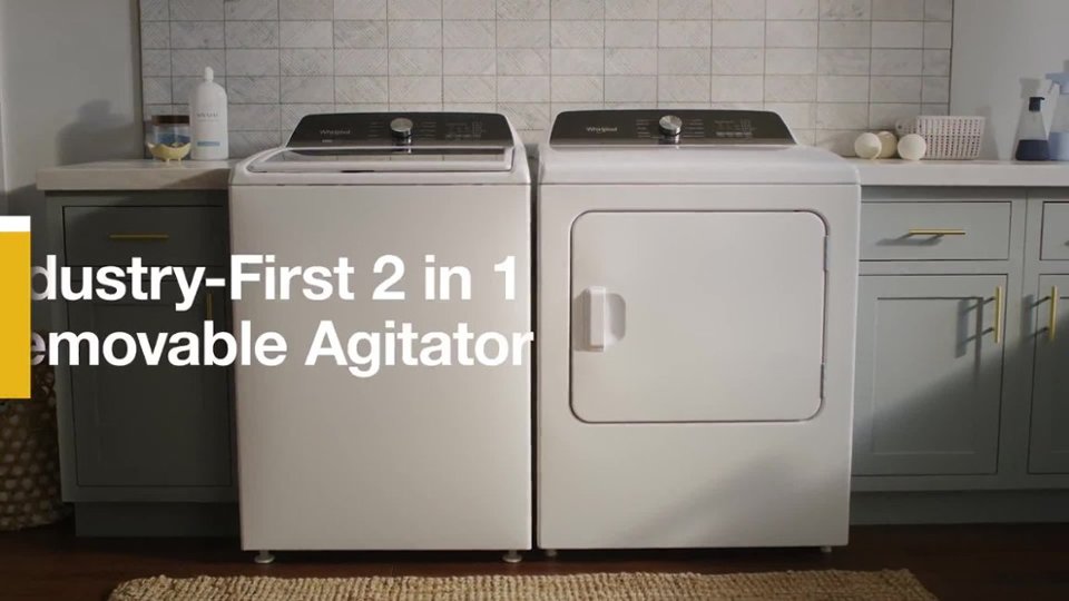 Whirlpool - WTW5057LW2 in 1 Removable Agitator video 0 minutes 28 seconds