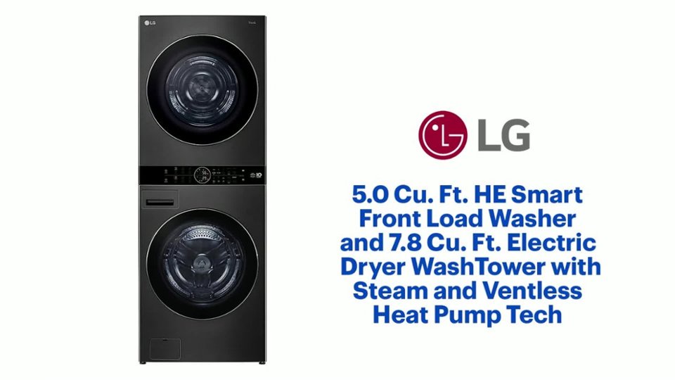 WKHC252H_A Elec Dryer WashTower Prod Features video 1 minutes 13 seconds