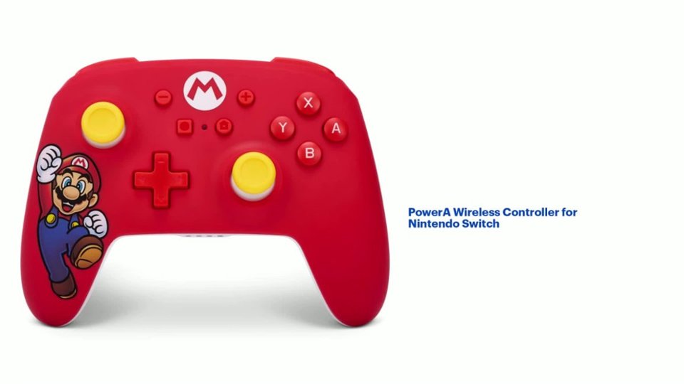 PowerA - Wireless Controller for Nintendo Switch - Mario Joy video 1 minutes 21 seconds
