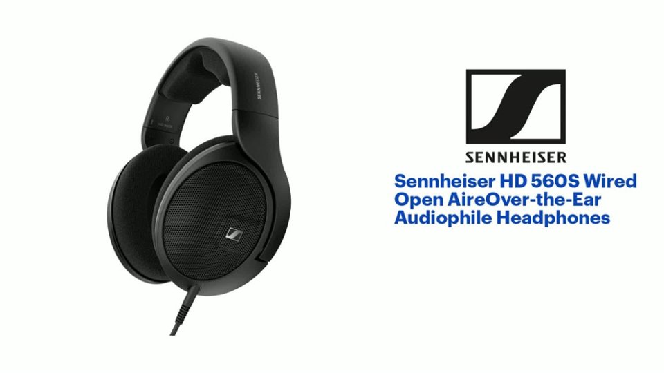 Sennheiser factory Black HD 560S Wired Headphones