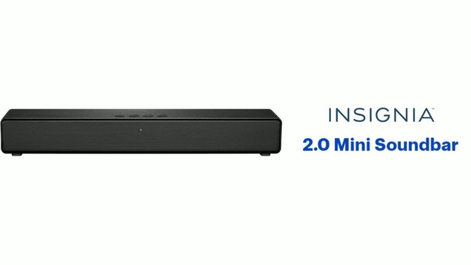 Insignia™ - 2.0 Mini Soundbar - Black - Features video 1 minutes 05 seconds
