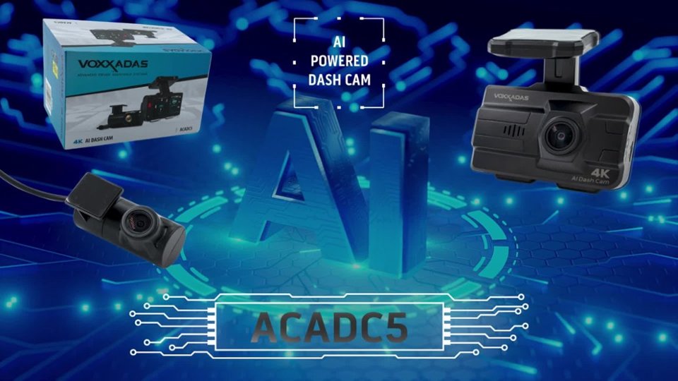 VOXX ADAS - 4K Dual View AI Powered Dash Cam video 0 minutes 59 seconds