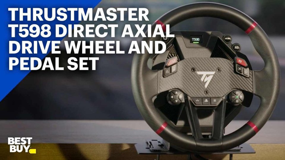 Thrustmaster T598 Direct Axial Drive Wheel and Pedal Set video 0 minutes 36 seconds