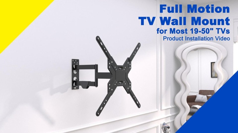 Best Buy essentials Full Motion Install video 4 minutes 09 seconds