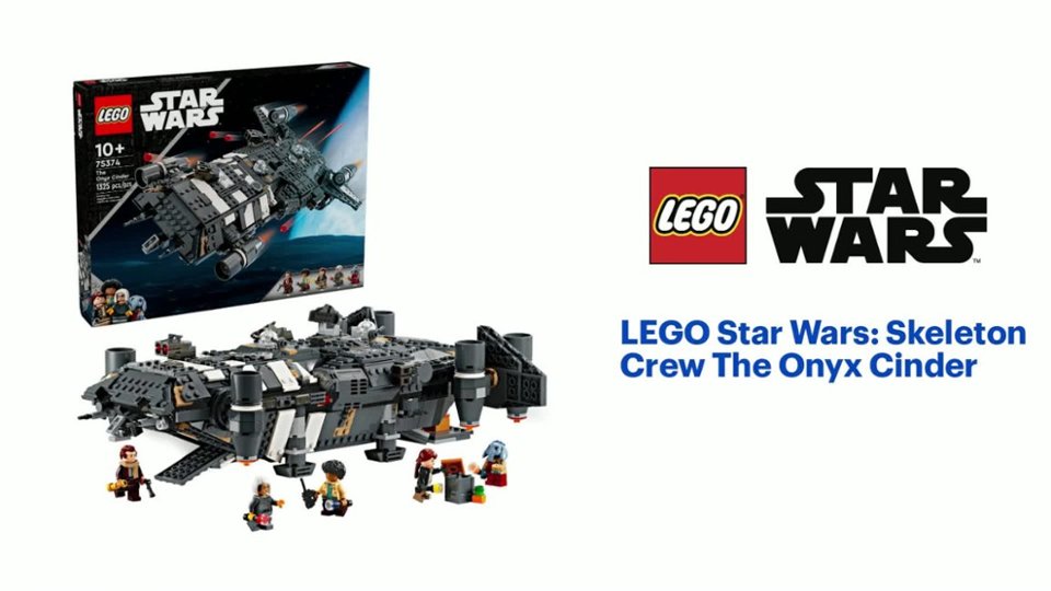 LEGO - Star Wars: Skeleton Crew The Onyx Cinder Building Toy 75374 - Multi Product Features video 1 minutes 05 seconds