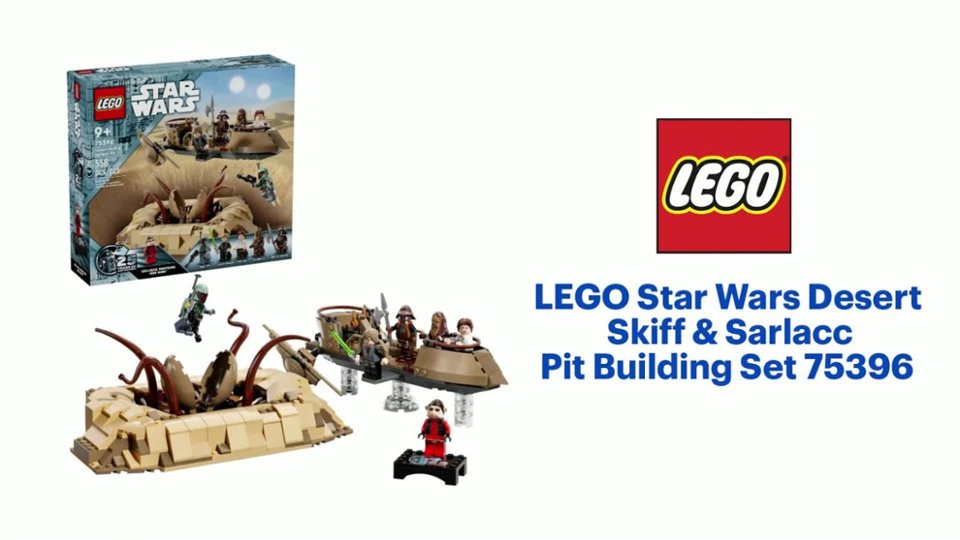 LEGO - Star Wars Desert Skiff & Sarlacc Pit Building Set 75396 - Multi Product Features video 0 minutes 57 seconds
