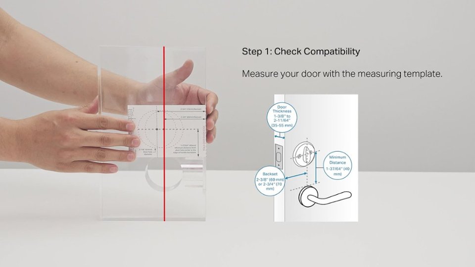 Installation of Tapo DL100 Smart Wi-Fi Deadbolt Door Lock video 1 minutes 54 seconds
