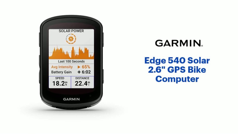 Garmin - Edge 540 Solar 2.6" GPS Bike Computer Features video 1 minutes 32 seconds