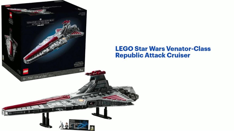 LEGO - Star Wars Venator-Class Republic Attack Cruiser Features video 0 minutes 54 seconds