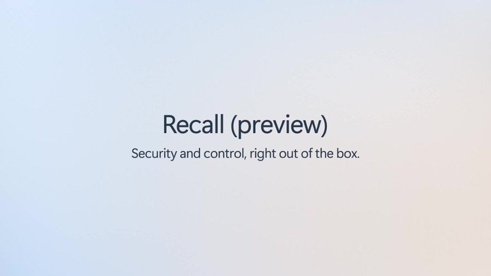 Copilot+ Recall - Security video 0 minutes 26 seconds
