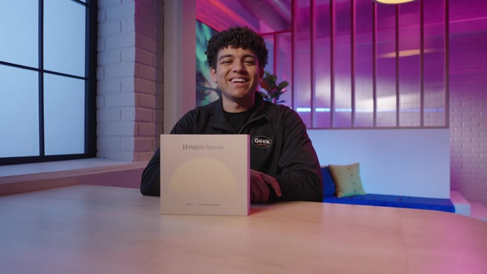 Unboxing the Hatch Restore 2 Sound Machine video 0 minutes 36 seconds