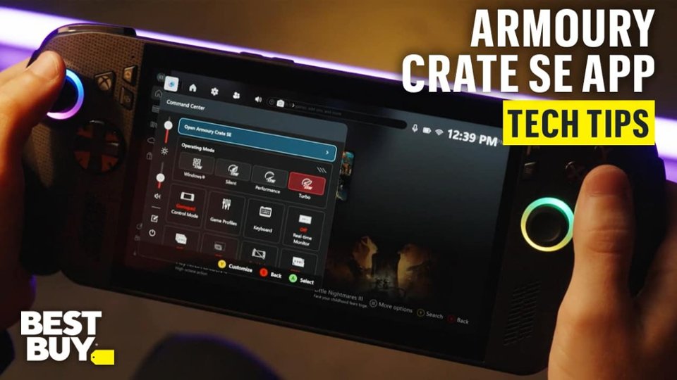 Armoury Crate SE App on the ASUS ROG Xbox Ally X video 0 minutes 51 seconds
