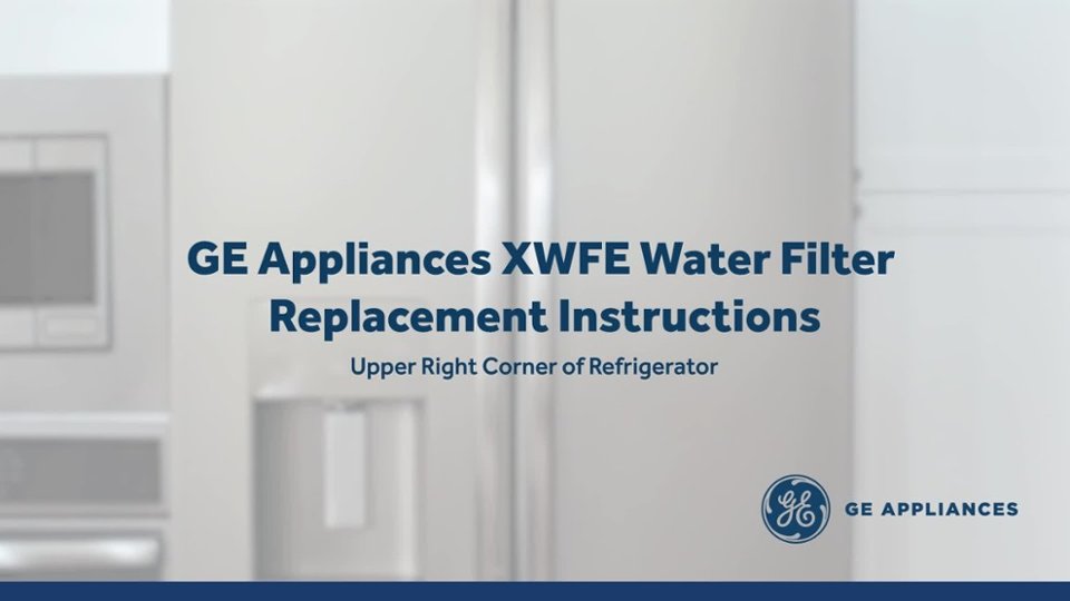 Side by Side Refrigerator XWFE Water Filter Replacement Instructions video 1 minutes 41 seconds