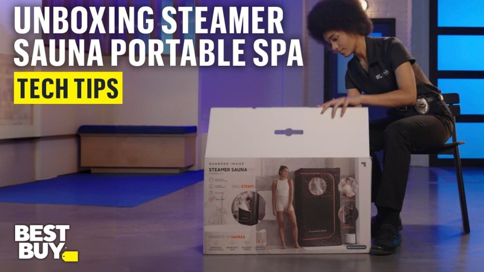 Unboxing the Sharper Image® Steamer Sauna Portable Spa video 0 minutes 57 seconds