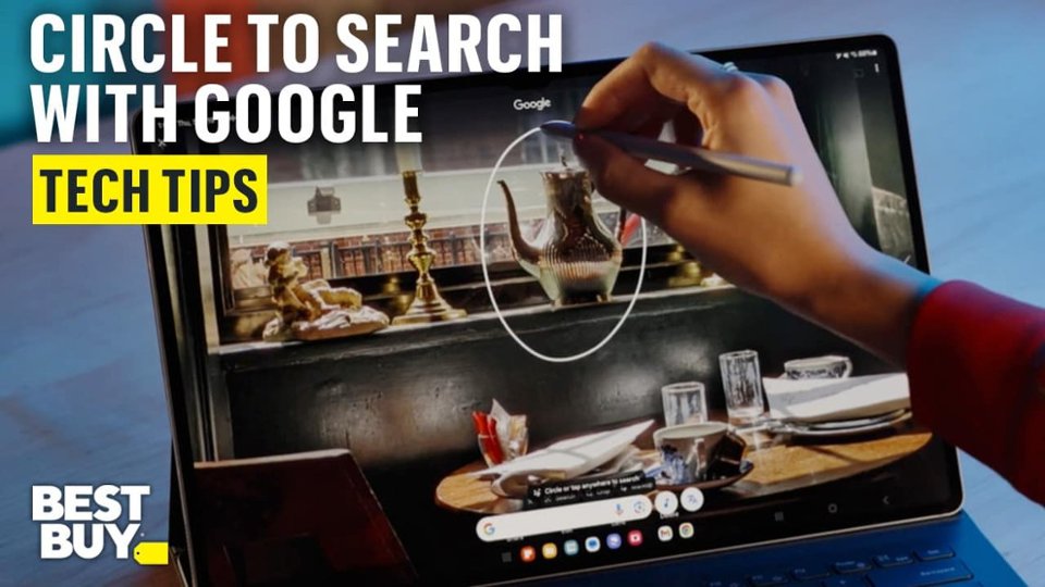 Circle to Search with Google on the Samsung Galaxy Tab S10 Ultra video 0 minutes 41 seconds