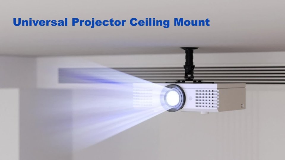 Insignia Universal Projector Ceiling Mount Features video 0 minutes 45 seconds