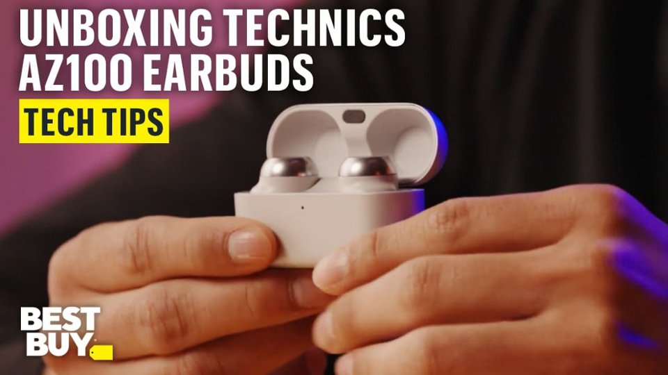 Unboxing the Technics AZ100 Noise-Cancelling Earbuds video 0 minutes 44 seconds
