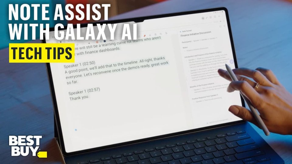 Simplify Note-Taking with Galaxy AI on the Samsung Galaxy Tab S10 Ultra video 0 minutes 59 seconds