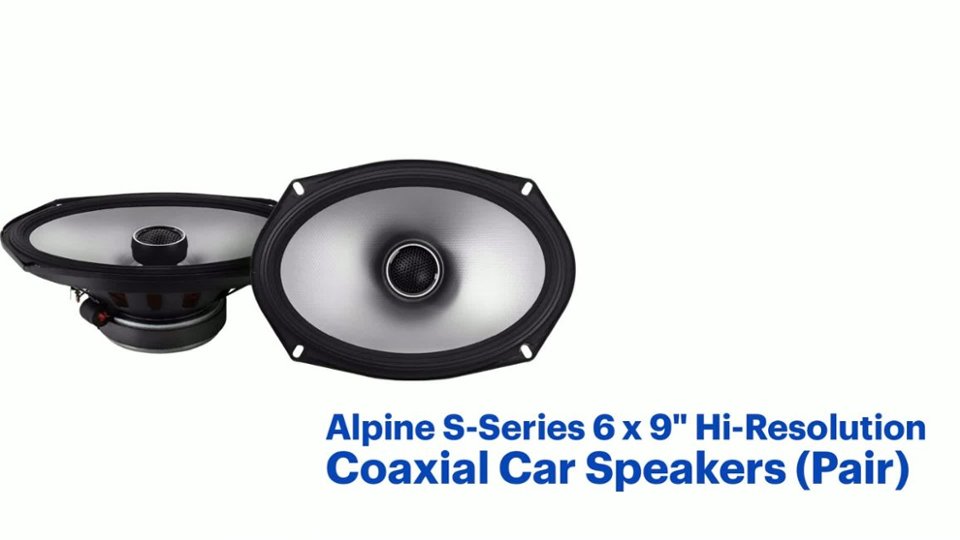 Alpine S-Series 6 x 9" Hi-Resolution Coaxial Car Speakers Features video 0 minutes 45 seconds