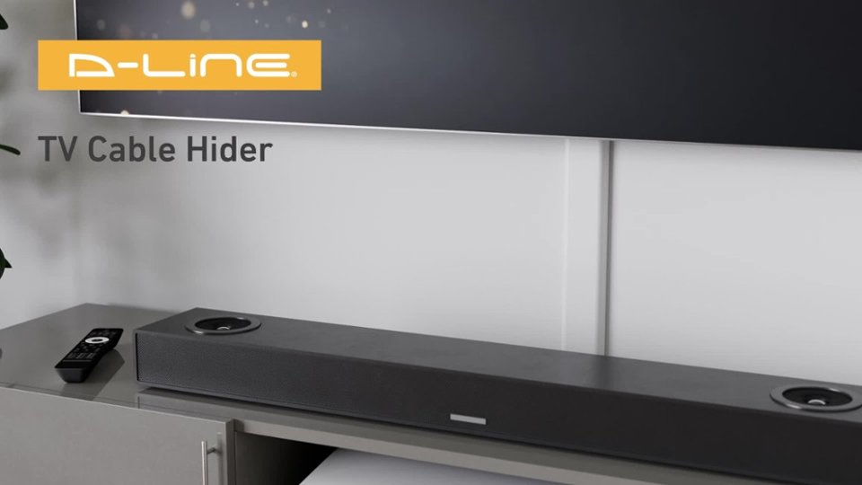 TV Cord Cover Demo video 0 minutes 38 seconds