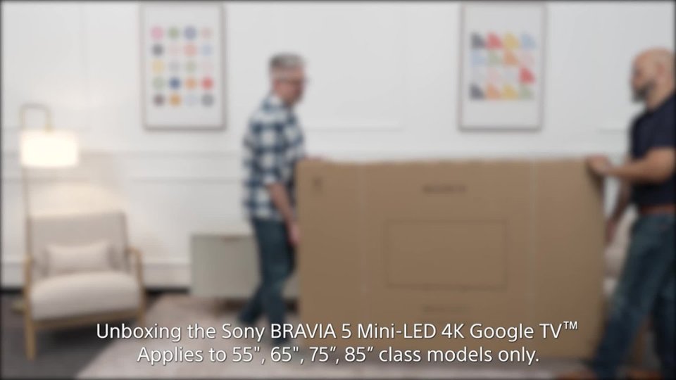 Sony BRAVIA 5 Unboxing video 3 minutes 11 seconds