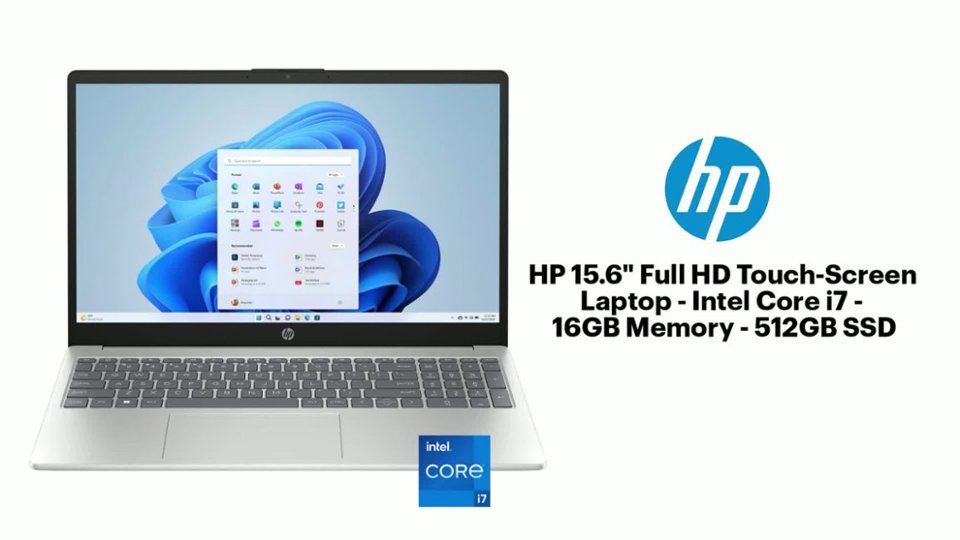 HP 15.6" Full HD Touch-Screen Laptop Overview video 1 minutes 22 seconds