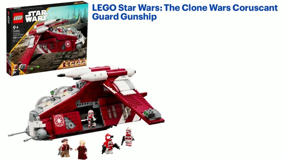 LEGO Star Wars: The Clone Wars Coruscant Guard Gunship 75354 Features video 1 minutes 11 seconds
