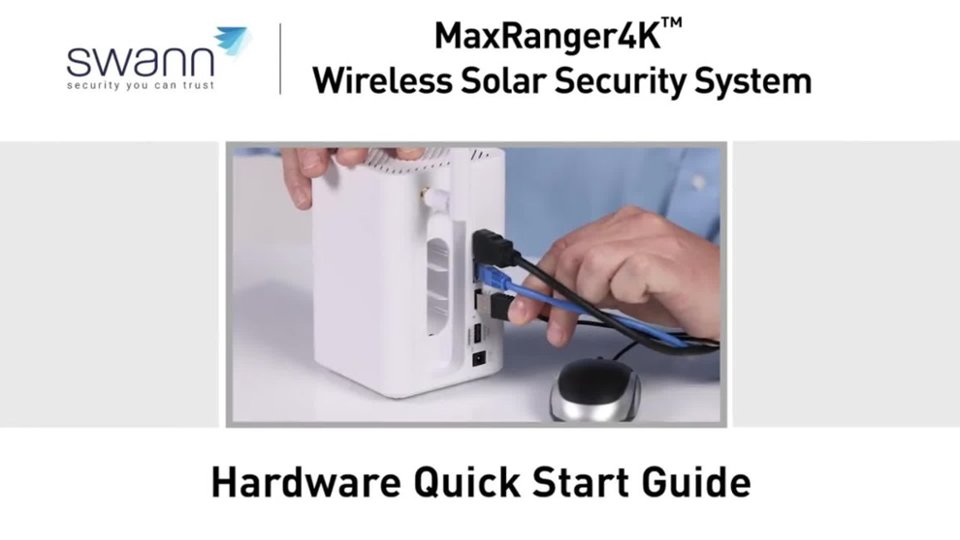 Swann MaxRanger 4K - Hard Wire Set Up video 1 minutes 44 seconds