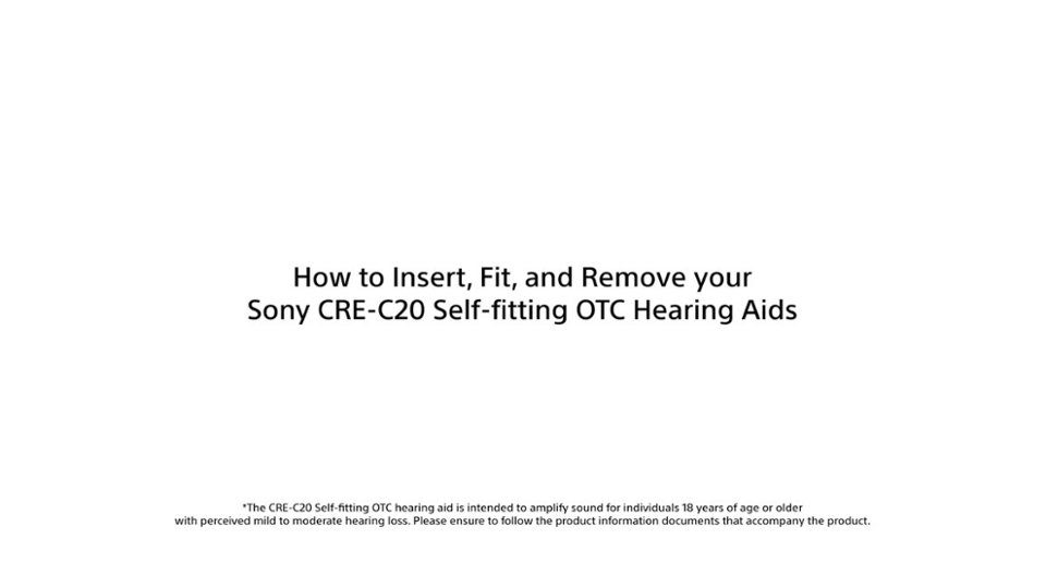 Sony How to Insert and Fit your CREC20 Video video 0 minutes 54 seconds